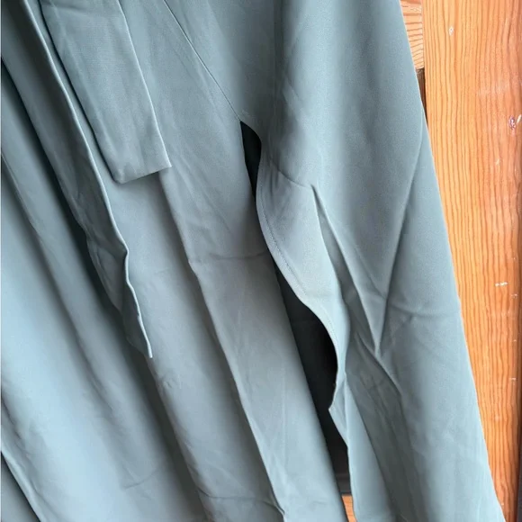 NWOT Zenana Heavy Woven Span Crop Tee & Skirt Set in Teal Size Small - Picture 9 of 12